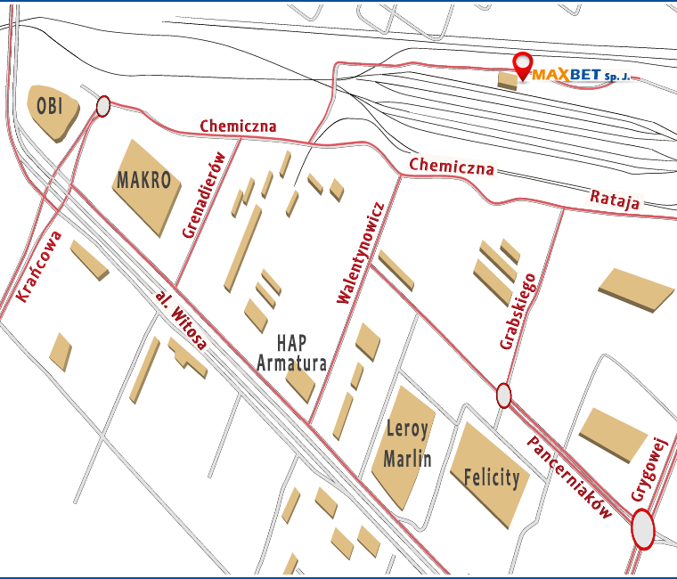 Maxbet Lublin - mapa dojazdu - mobile